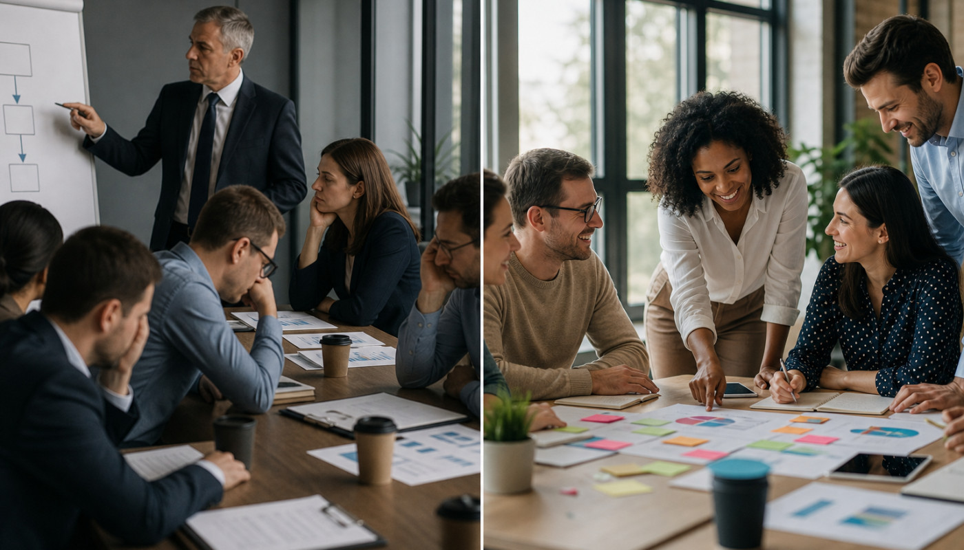 Communication descendante vs participative : l’impact sur les projets de transformation